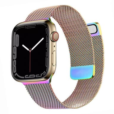 Milanese Armband Apple Watch 7 (45mm) - Rainbow