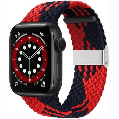 Flätat Elastiskt Armband Apple watch 6 (40mm) - Redblack