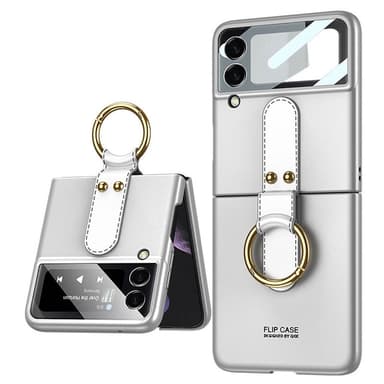 GKK Ring Case Samsung Galaxy Z Flip 3  - Silver