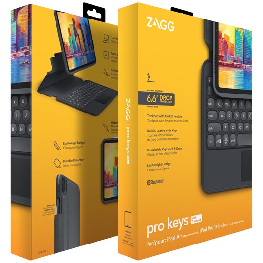 Zagg Pro Keys tangentbordfodral med trackpad för iPad 10.9 (4th Gen)