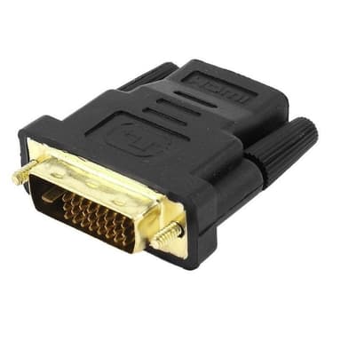NÖRDIC HDMI hona till DVI-D hane adapter 1080p i 60Hz 4,96Gbps svart