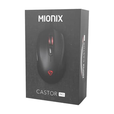Gamingmus Castor Pro Svart