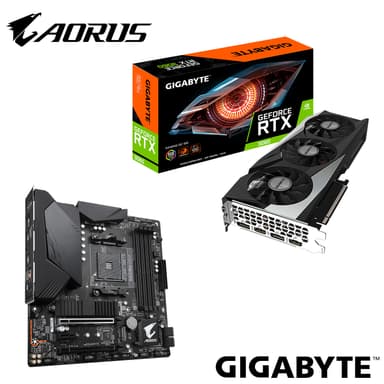 Gigabyte Geforce RTX 3060 GAMING OC 12G Rev 2.0 (LHR) + Gigabyte B550M AORUS PRO-P BU