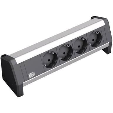 Bachmann 339.1000 Grenuttag 4x Svart, Aluminium