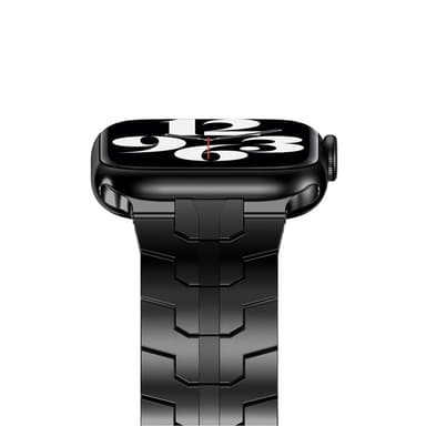 Iron Man Rostfritt Armband Apple Watch 7 (41mm) - Svart