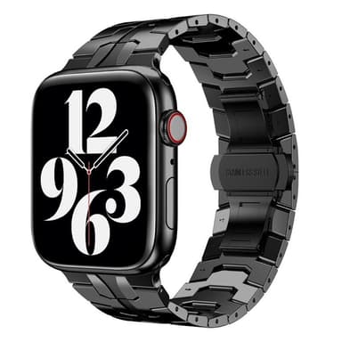 Iron Man Rostfritt Armband Apple Watch 6 (40mm) - Svart