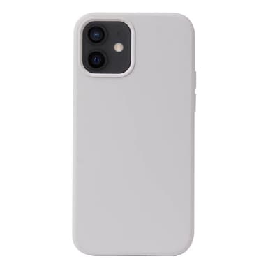 Liquid silikon skal Apple iPhone 12 Mini  - Vit
