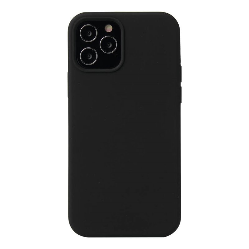 Liquid silikon skal Apple iPhone 12 Pro - Svart