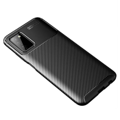 Samsung Galaxy A03s Karbon fiber Texture  Skal - Svart