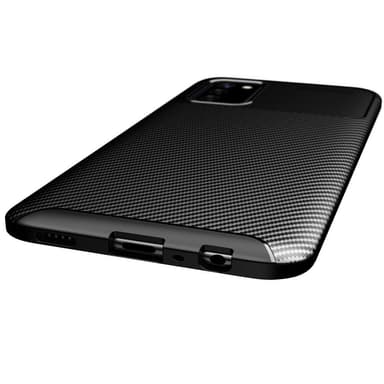 Samsung Galaxy A03s Karbon fiber Texture  Skal - Svart
