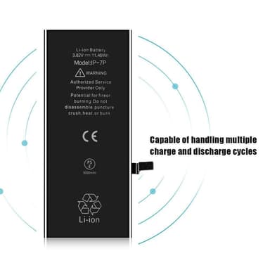 iPhone 7 Plus IPARTS EXPERT 3000mAh Batteri FCC/CE/RoSH