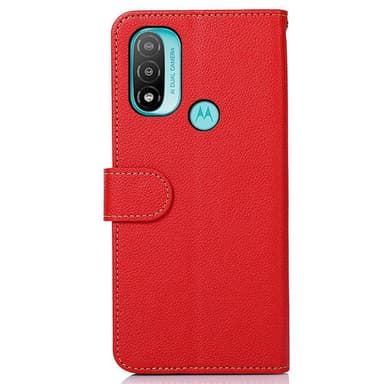 KHAZNEH Motorola Moto E20 / E40 Plånboksfodral - Röd/Svart