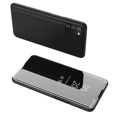 SKALO Samsung A02s / A03s Clear View Spegel fodral - Svart