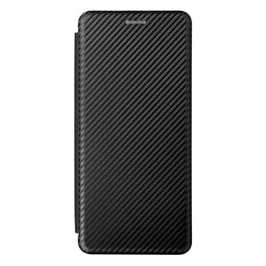 SKALO Moto G60S Carbon Fiber Plånboksfodral - Svart