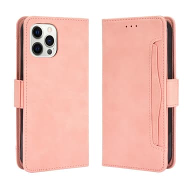 SKALO iPhone 13 Pro 6-FACK Plånboksfodral - Rosa