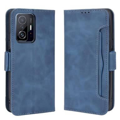 SKALO Xiaomi 11T/11T Pro 6-FACK Plånboksfodral - Blå