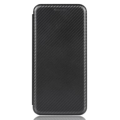 SKALO iPhone 13 Pro Carbon Fiber Plånboksfodral - Svart