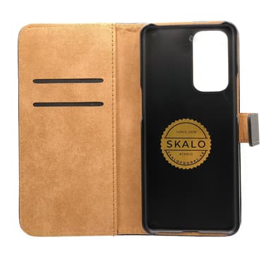 SKALO Xiaomi 11T/11T Pro Plånboksfodral Äkta Skinn - Brun