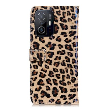 SKALO Xiaomi 11T/11T Pro Leopard mönstrad Plånboksfodral i PU Läder