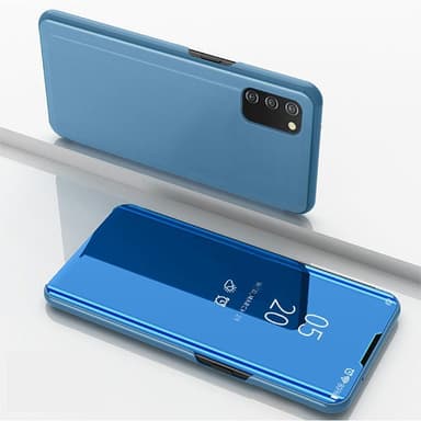 SKALO Samsung A02s / A03s Clear View Spegel fodral - Blå