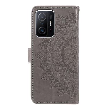 SKALO Xiaomi 11T/11T Pro Mandala Plånboksfodral - Grå
