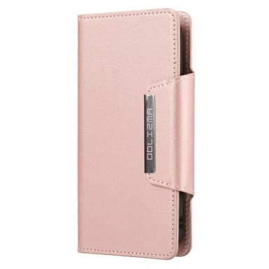 SKALO iPhone 13 DOLIZMA 2 i 1 Magnet Plånboksfodral - Roséguld
