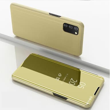 SKALO Samsung A02s / A03s Clear View Spegel fodral - Guld