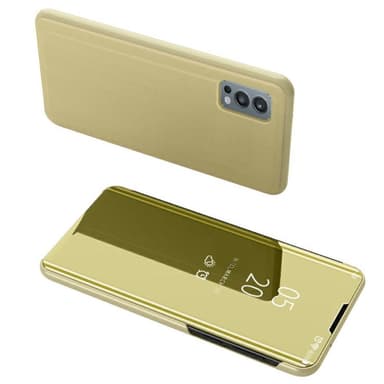 SKALO OnePlus Nord 2 Clear View Spegel fodral - Guld