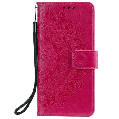 SKALO Samsung A02s / A03s Mandala Plånboksfodral - Cerise