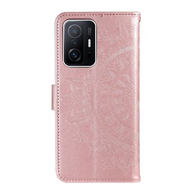 SKALO Xiaomi 11T/11T Pro Mandala Plånboksfodral - Roséguld