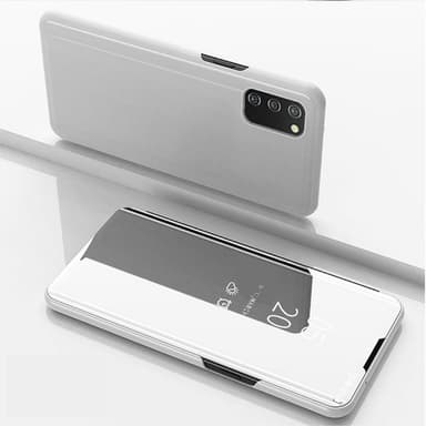 SKALO Samsung A02s / A03s Clear View Spegel fodral - Silver