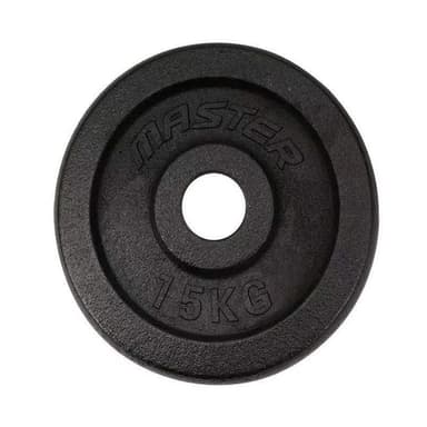 Master Fitness Skolvikt 30 mm, Viktskivor Järn 15 kg