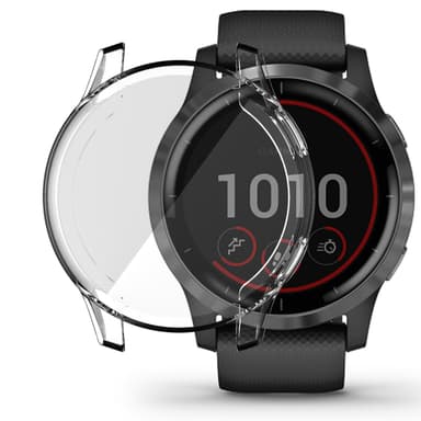Klockfodral kompatibelt med Garmin Vivo Active 4 45 mm Transparent