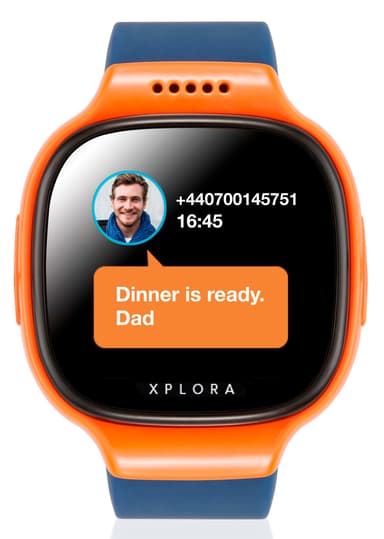 Xplora 2 (ej operatörlåst) mobilklocka för barn (orange/blå)