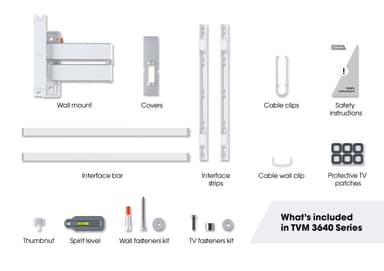 Vogels COMFORT Full Motion TV+ väggfäste TVM3645 (vitt)