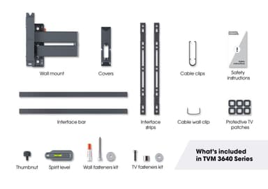 Vogels COMFORT Full Motion TV+ väggfäste TVM3645 (svart)