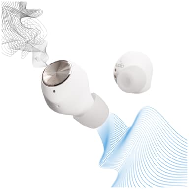 Sudio T2 true wireless in-ear hörlurar (vita)