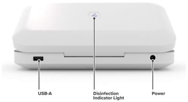 PhoneSoap Wireless desinfektion och laddare för telefon (vit)