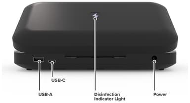 PhoneSoap 3 desinfektion och laddare för telefon (svart)