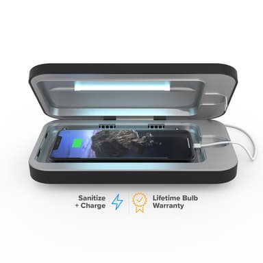 PhoneSoap 3 desinfektion och laddare för telefon (svart)