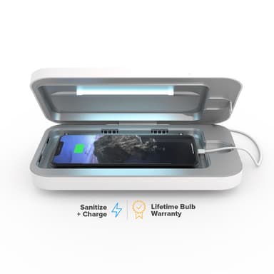 PhoneSoap 3 desinfektion och laddare för telefon (vit)