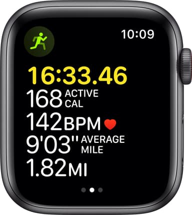 Apple Watch SE 44mm GPS+Cellular (grå alu/svart sportarmband)