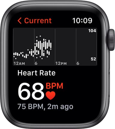 Apple Watch Nike SE 44mm GPS (grey alu/svart sportarmband)