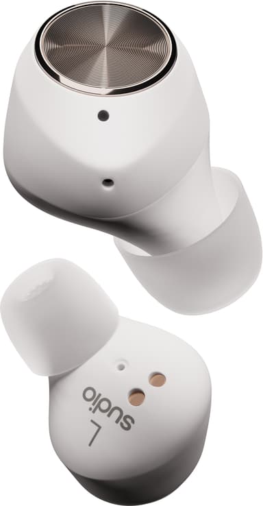 Sudio T2 true wireless in-ear hörlurar (vita)