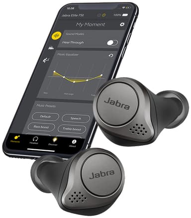 Jabra Elite Active 75T true wireless-hörlurar (svarta)