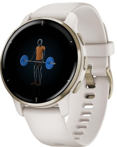 Garmin Venu 2 Plus GPS smartwatch (vit)