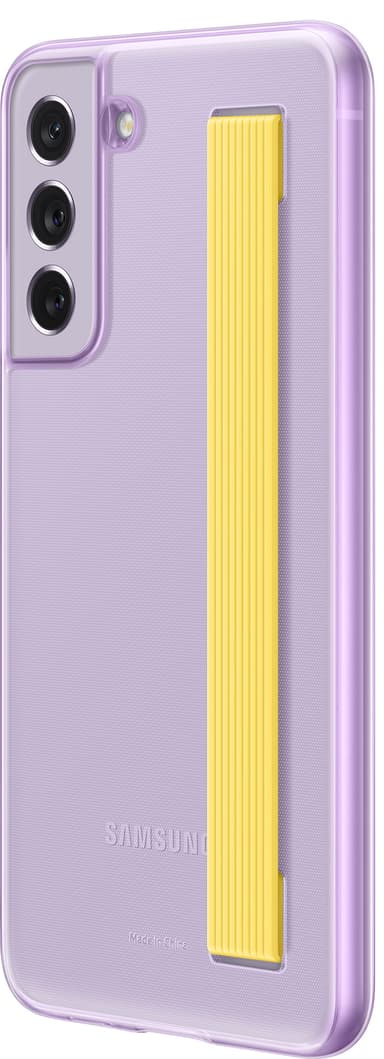 Samsung Galaxy S21 FE clear strap fodral (lavender)