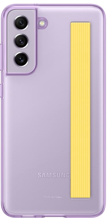 Samsung Galaxy S21 FE clear strap fodral (lavender)