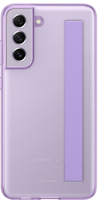 Samsung Galaxy S21 FE clear strap fodral (lavender)