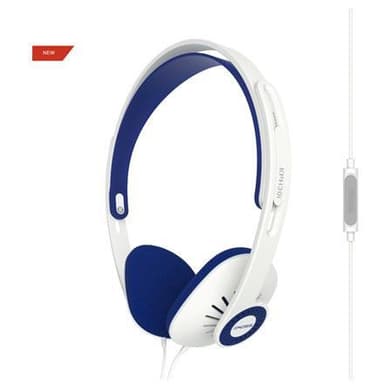 Koss hörlurar KPH30iW Pannband/On-Ear, 3,5 mm (1/8 tum), Mikrofon, Vit